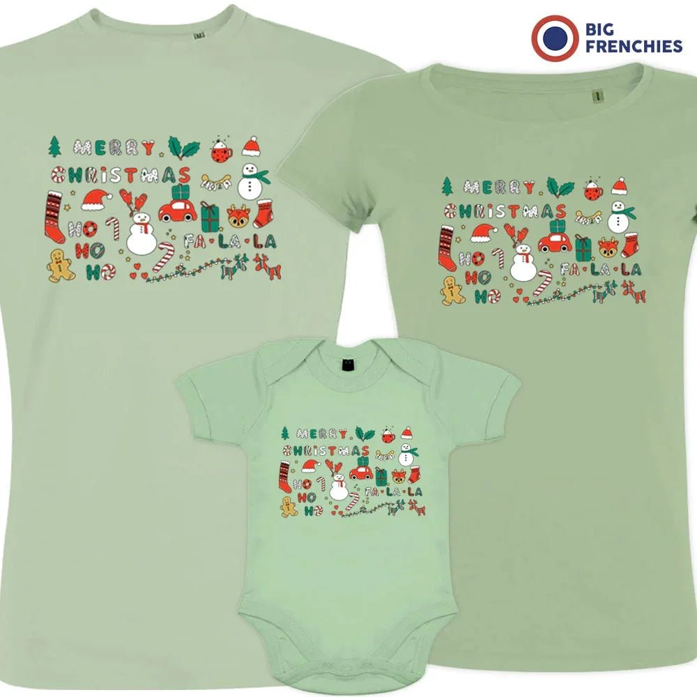 Christmas Ornaments Matching Family Organic Tees (Set of 3) - Create Marketplace
