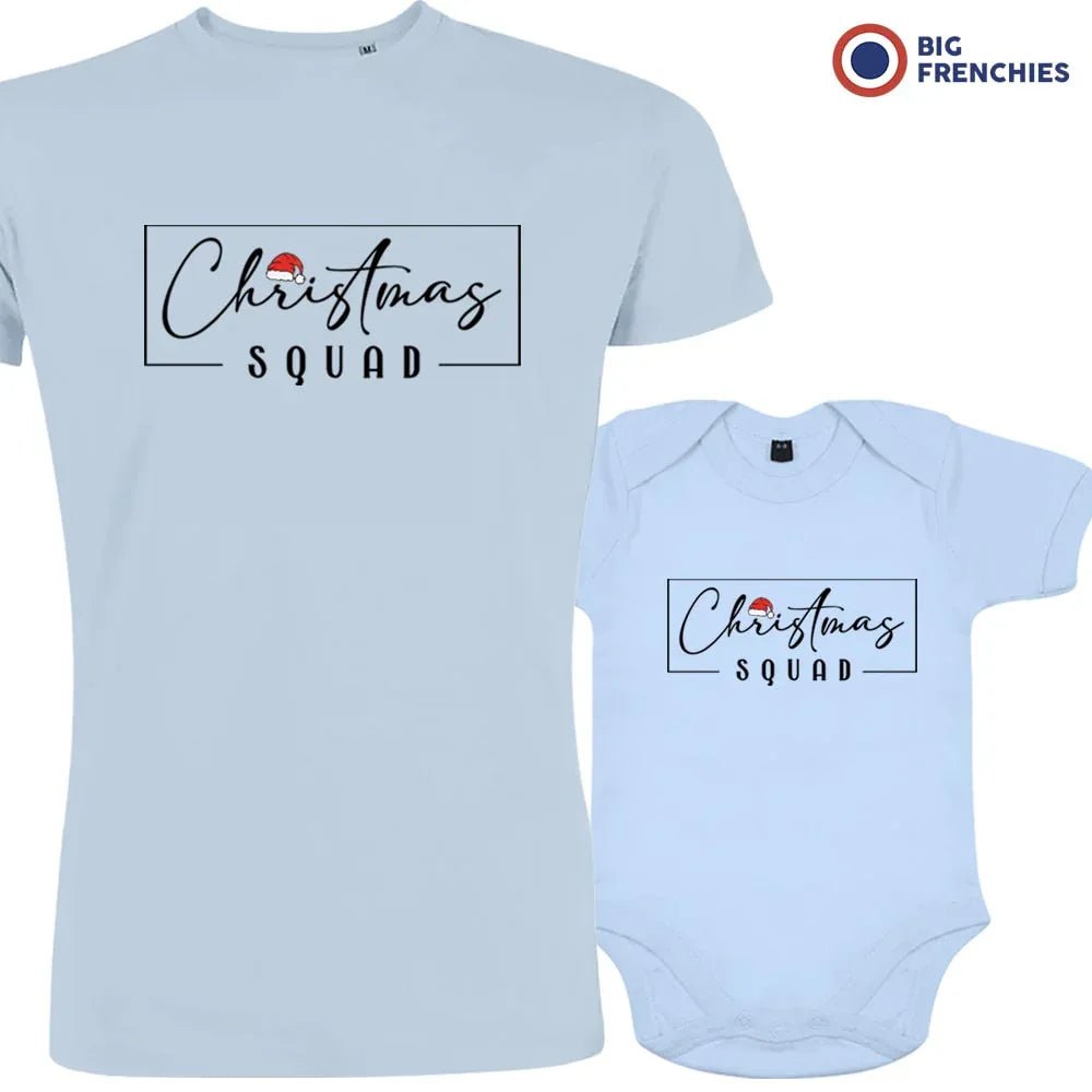 Christmas Squad Dad and Child Organic Cotton family Set (Set of 2) - Create Marketplace