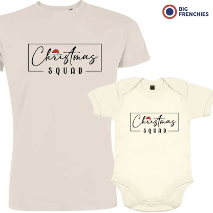 Christmas Squad Dad and Child Organic Cotton family Set (Set of 2) - Create Marketplace