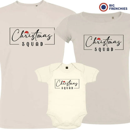 Christmas Squad Matching Family Organic Tees (Set of 3) - Create Marketplace
