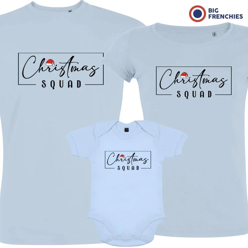 Christmas Squad Matching Family Organic Tees (Set of 3) - Create Marketplace