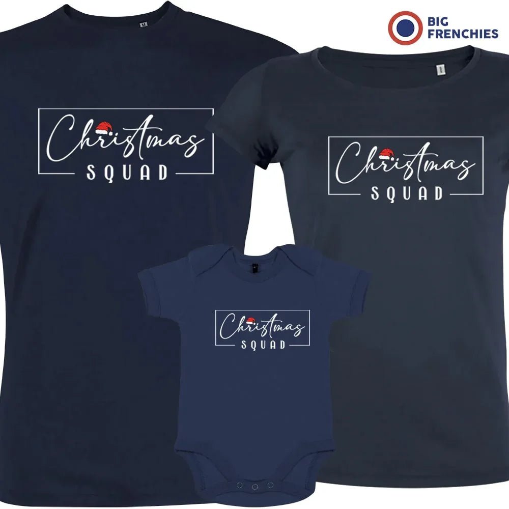 Christmas Squad Matching Family Organic Tees (Set of 3) - Create Marketplace
