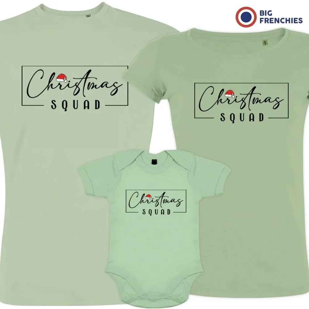 Christmas Squad Matching Family Organic Tees (Set of 3) - Create Marketplace