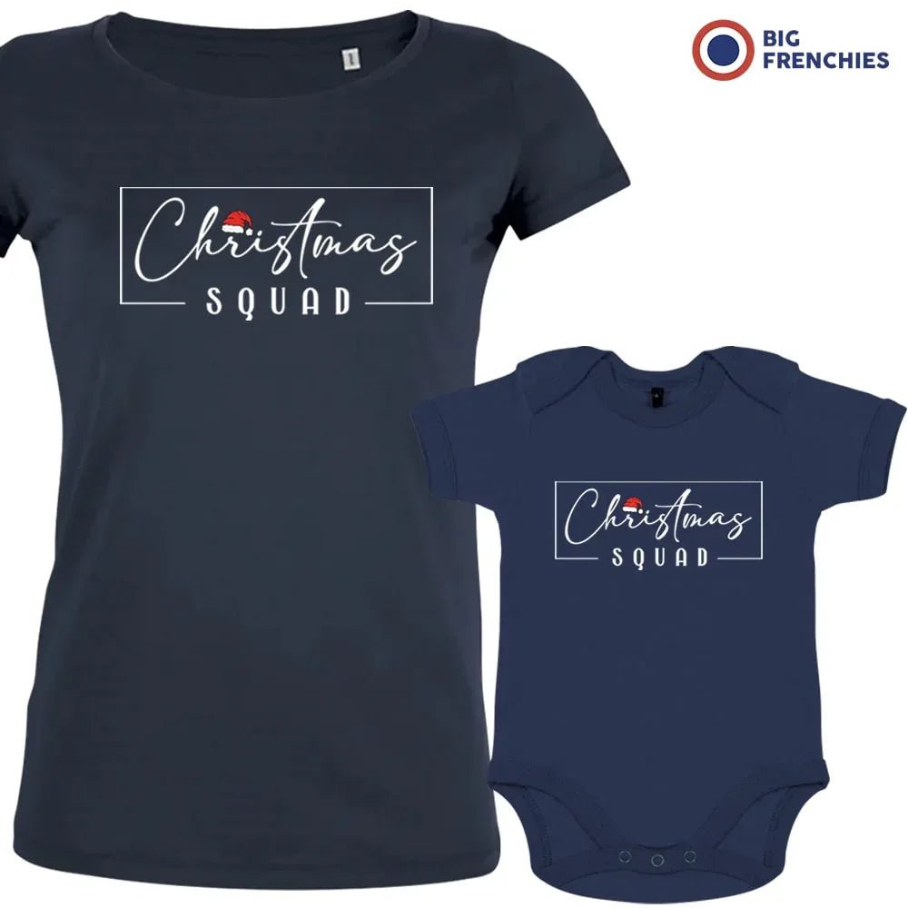 Christmas Squad Mom and Child Organic Cotton family Set (Set of 2) - Create Marketplace