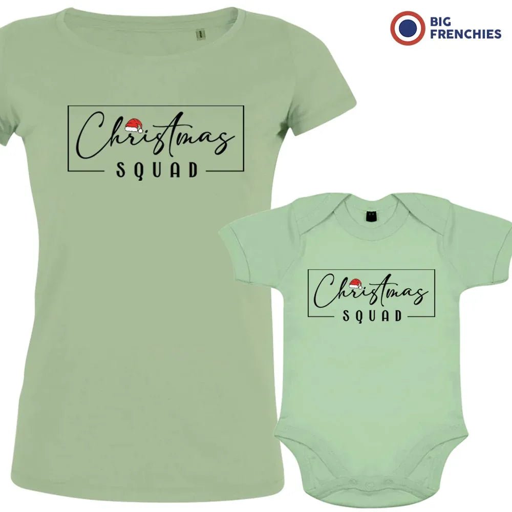 Christmas Squad Mom and Child Organic Cotton family Set (Set of 2) - Create Marketplace