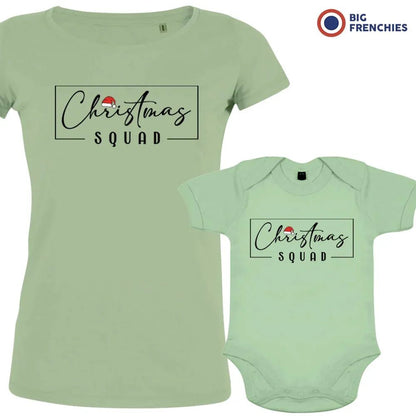 Christmas Squad Mom and Child Organic Cotton family Set (Set of 2) - Create Marketplace