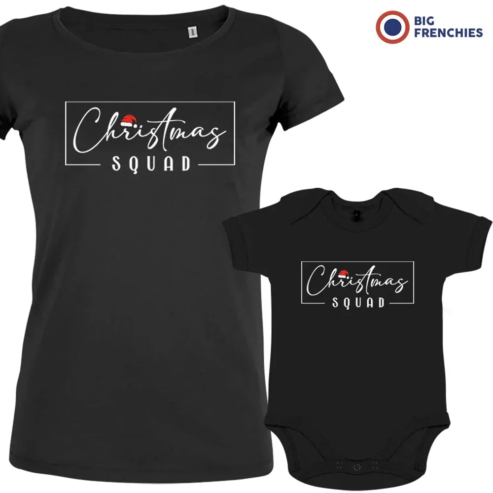 Christmas Squad Mom and Child Organic Cotton family Set (Set of 2) - Create Marketplace