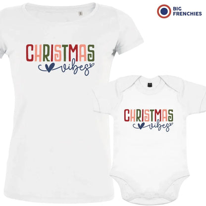 Christmas Vibes Mom and Child Organic Cotton family Set (Set of 2) - Create Marketplace