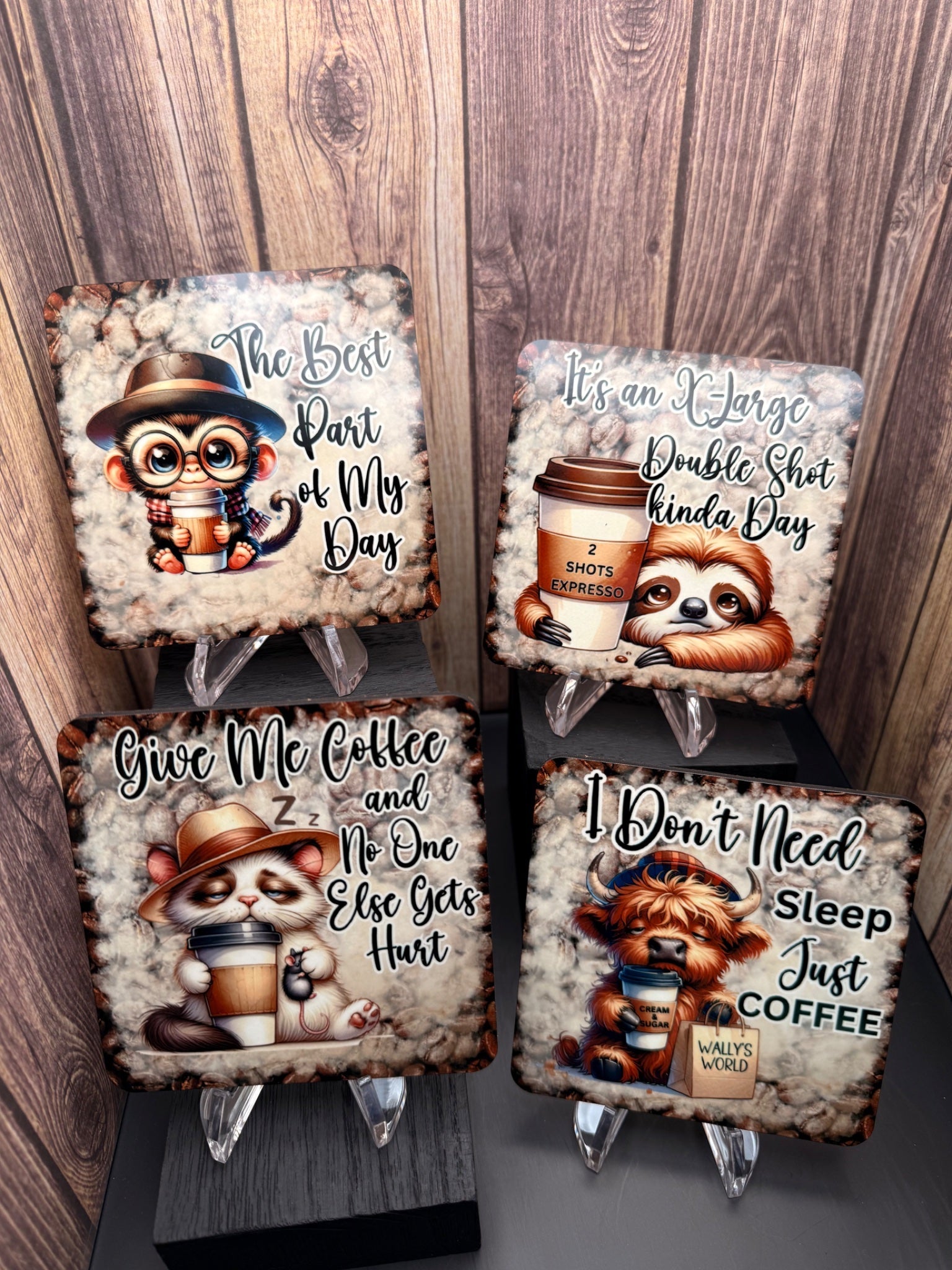 Coaster (MDF) - Coffee Monkey - Create Marketplace
