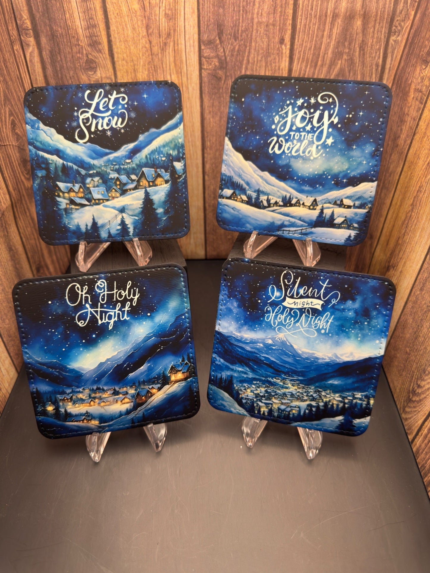 Coaster(Leather) - Xmas Blue Mtn Town - Create Marketplace