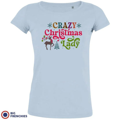 Crazy Christmas Lady Women's Organic Cotton Tee - Create Marketplace