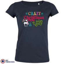 Crazy Christmas Lady Women's Organic Cotton Tee - Create Marketplace