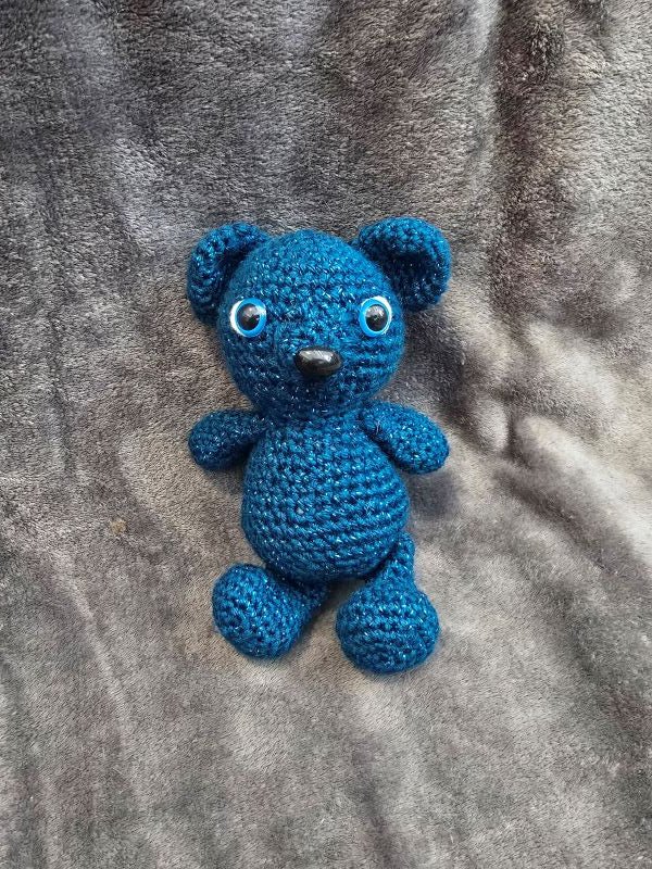 Crochet bear *Blue* - Create Marketplace