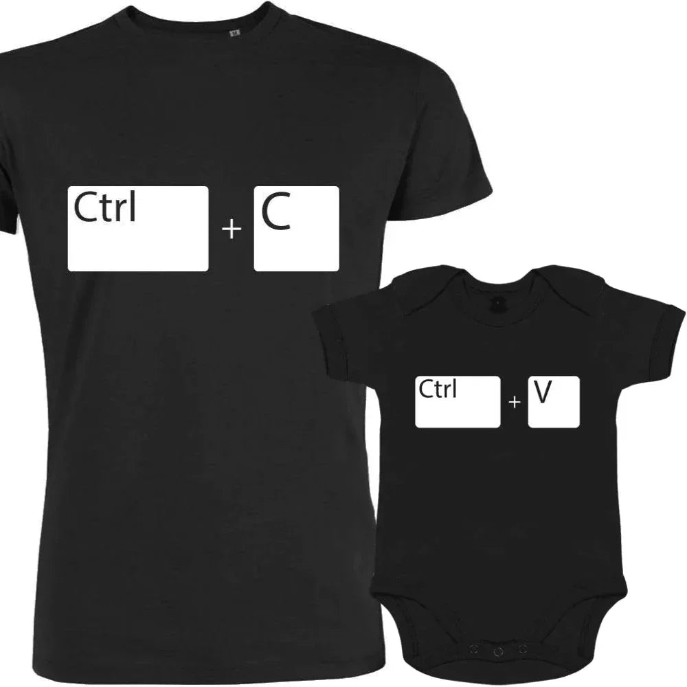 Ctrl + C and Ctrl + V Dad and Child Matching Outfit - Create Marketplace