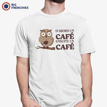 D'abord Un Café Ensuite Un Café Men's Organic Cotton Tee - Create Marketplace
