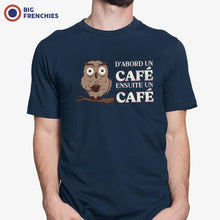 D'abord Un Café Ensuite Un Café Men's Organic Cotton Tee - Create Marketplace