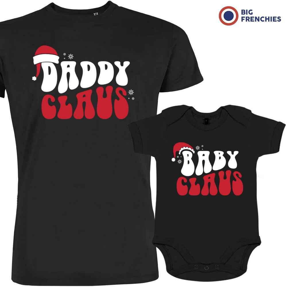 Daddy Baby Claus Christmas Dad and Child Organic Cotton family Set (Set of 2) - Create Marketplace