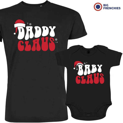 Daddy Baby Claus Christmas Dad and Child Organic Cotton family Set (Set of 2) - Create Marketplace