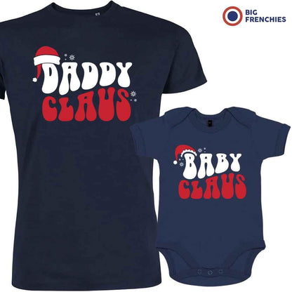 Daddy Baby Claus Christmas Dad and Child Organic Cotton family Set (Set of 2) - Create Marketplace