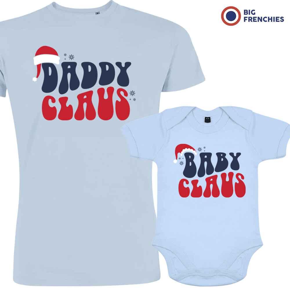 Daddy Baby Claus Christmas Dad and Child Organic Cotton family Set (Set of 2) - Create Marketplace