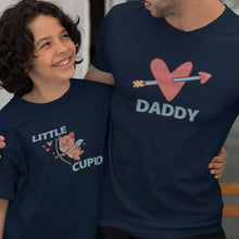 Daddy Heart Arrow And Little Cupid Dad and Child Organic Cotton T-Shirts family Set (Set of 2) - Create Marketplace
