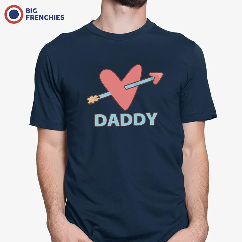 Daddy Heart Arrow Men's Organic Cotton Tee - Create Marketplace