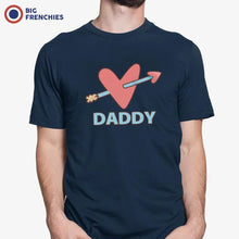 Daddy Heart Arrow Men's Organic Cotton Tee - Create Marketplace