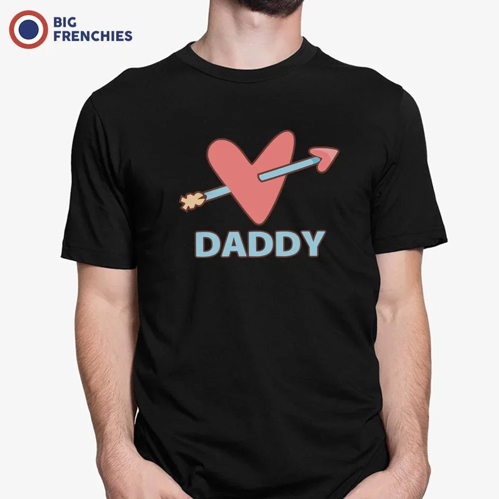 Daddy Heart Arrow Men's Organic Cotton Tee - Create Marketplace