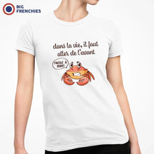 Dans La Vie Il Faut Aller De L'avant Women's Organic Cotton Tee - Create Marketplace