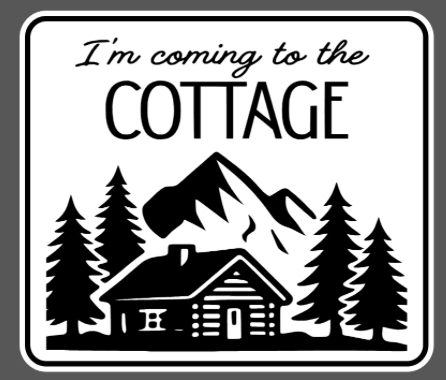 Decor Sign Cottage HR w/stand - Create Marketplace