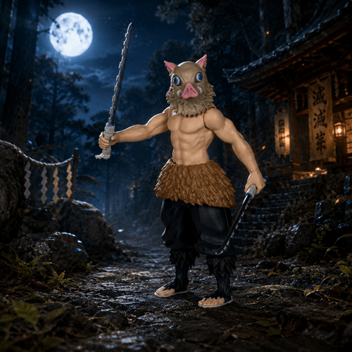 Demon Slayer Wave 4 Inosuke Hashibira Season 2 5-Inch Scale Action Figure - Create Marketplace