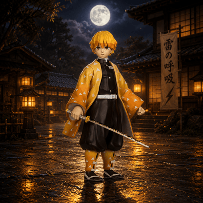 Demon Slayer Wave 4 Zenitsu Agatsuma Season 2 5-Inch Scale Action Figure - Create Marketplace
