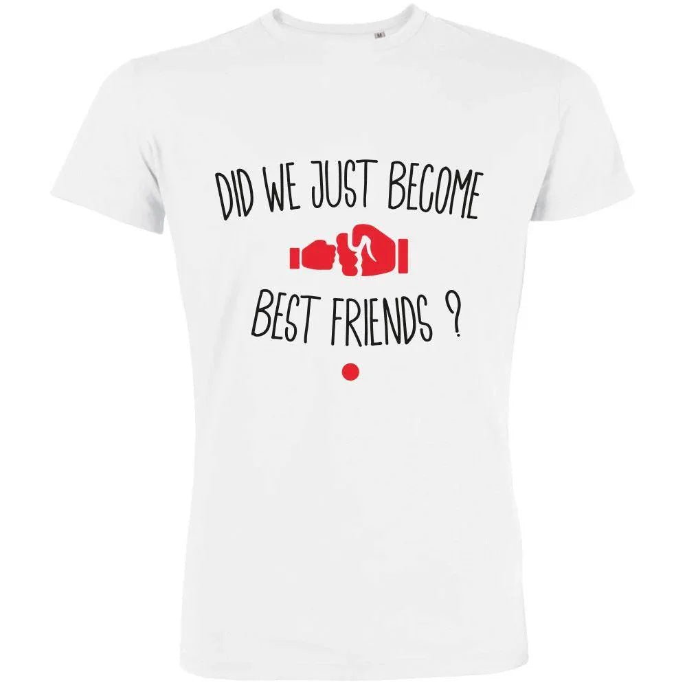 Did We Just Become Best Friends Men's Organic Tee - Create Marketplace