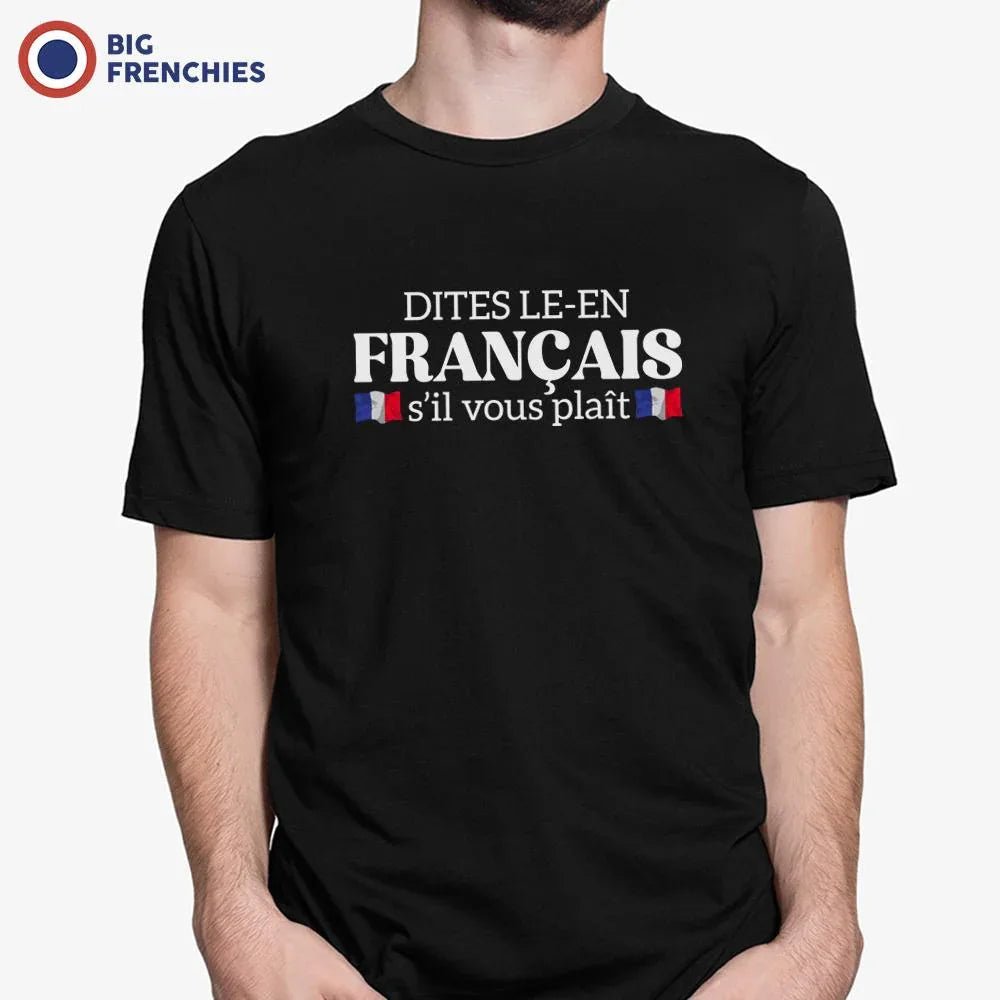 Dites-le en Français, S'il Vous Plaît Men's Organic Cotton Tee - Create Marketplace