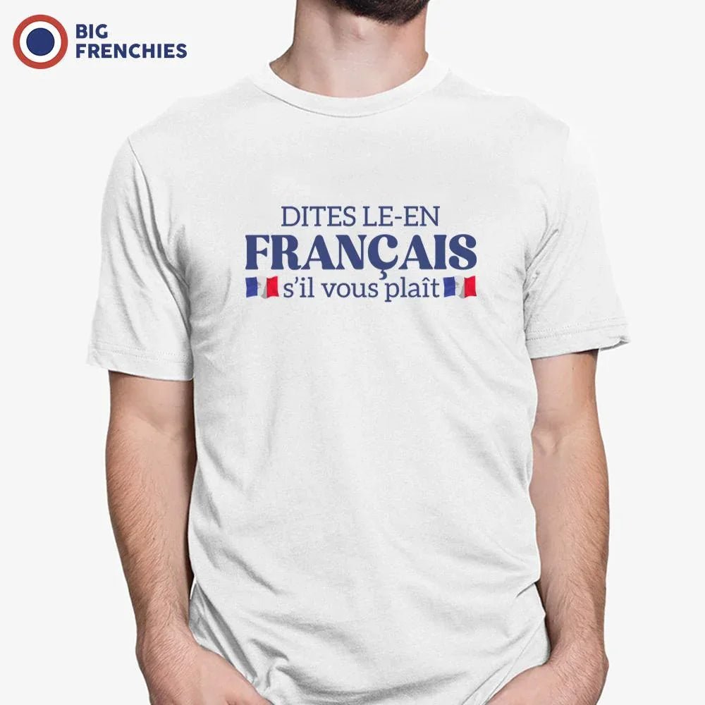 Dites-le en Français, S'il Vous Plaît Men's Organic Cotton Tee - Create Marketplace