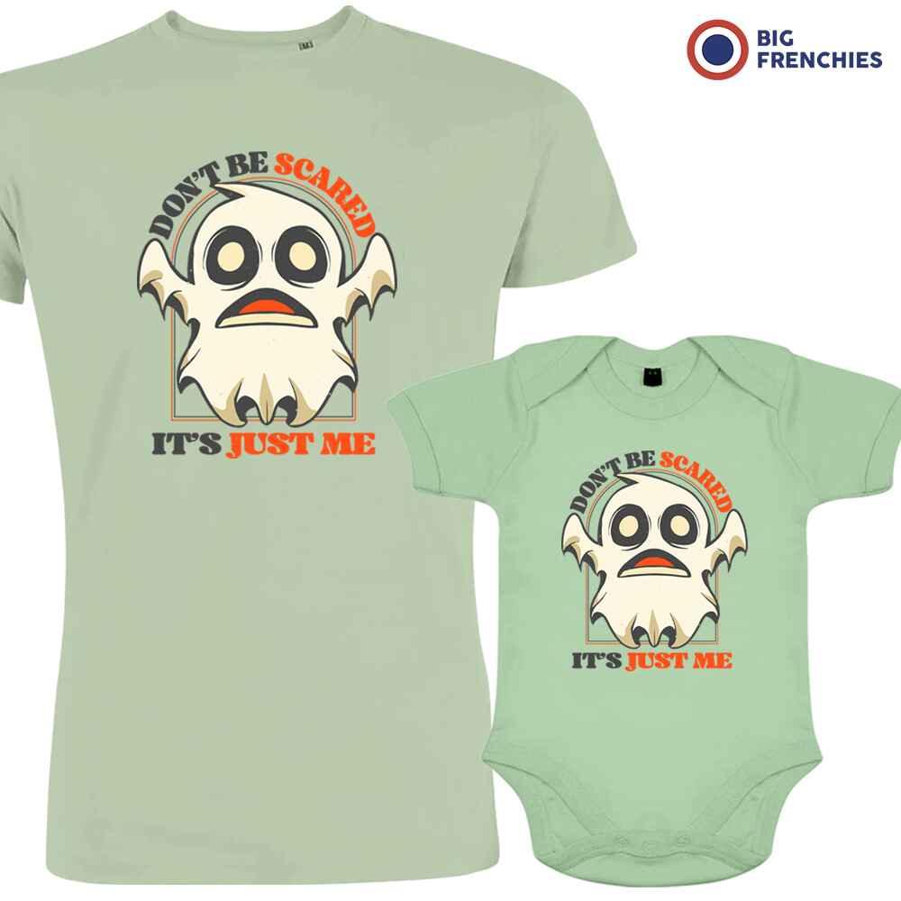 Don't Be Scared It's Just Me Dad and Child Organic Cotton family Set (Set of 2) - Create Marketplace