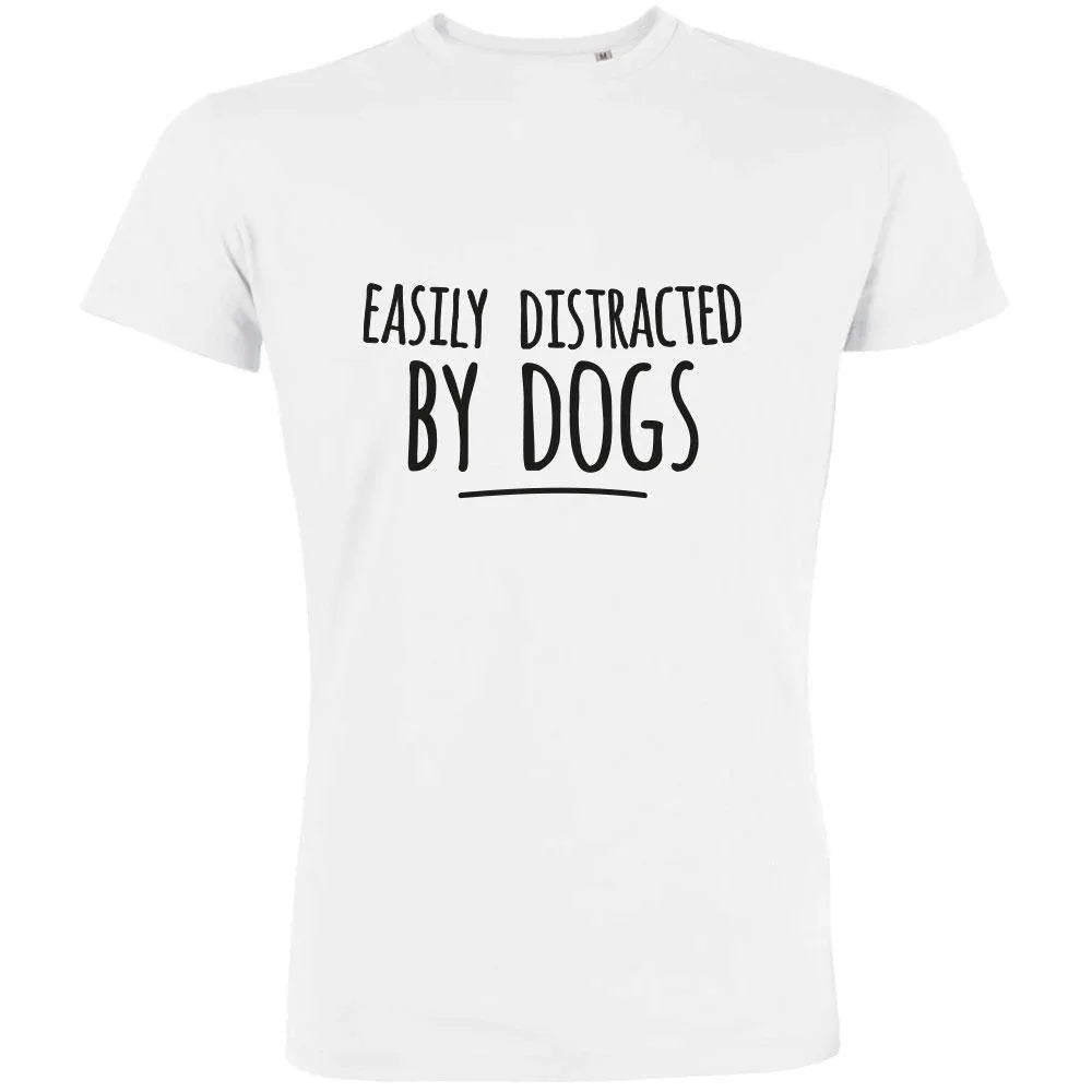 Easily Distracted By Dogs Men's Organic Tee - Create Marketplace