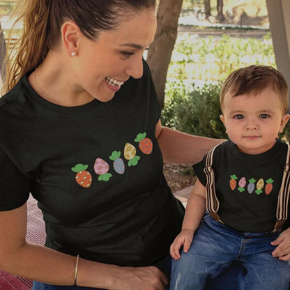 Easter Carrots Mom and Child Organic Cotton T-Shirts family Set (Set of 2) - Create Marketplace