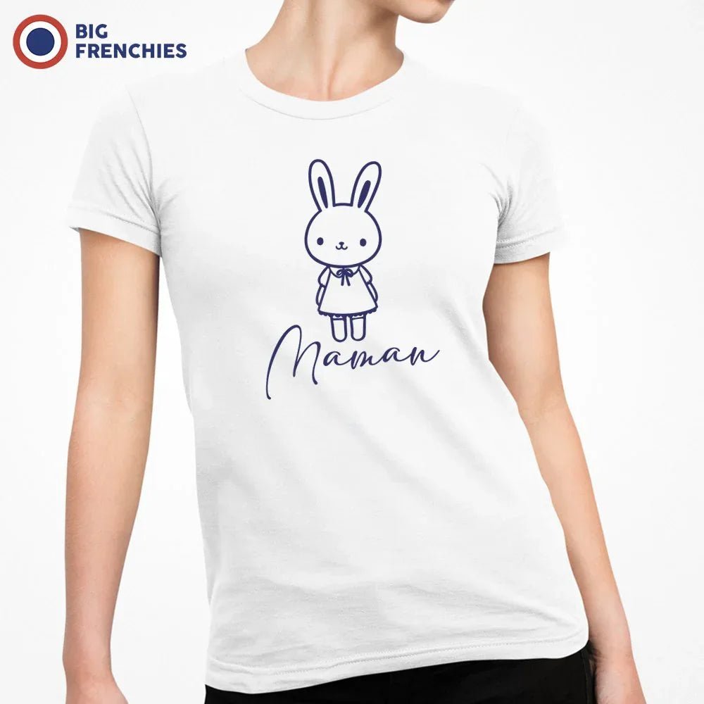 Easter Maman Lapin Wishes Women's Organic Cotton Tee - Create Marketplace
