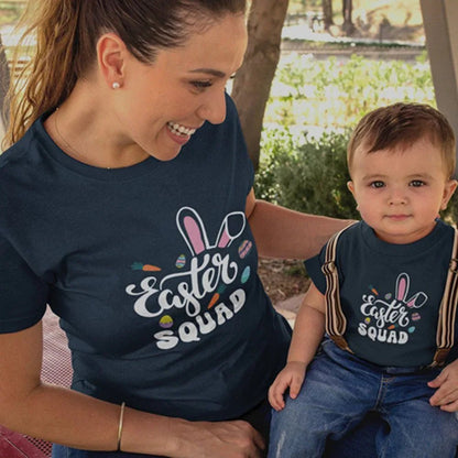 Easter Squad Mom and Child Organic Cotton T-Shirts family Set (Set of 2) - Create Marketplace