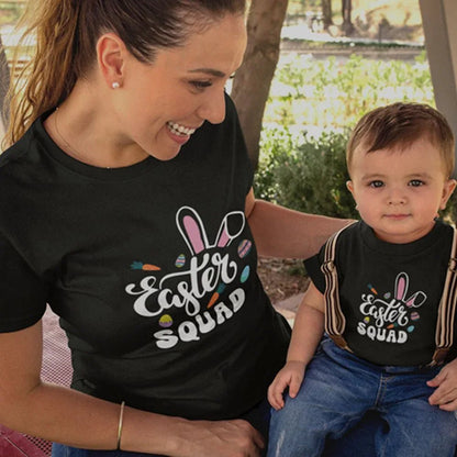 Easter Squad Mom and Child Organic Cotton T-Shirts family Set (Set of 2) - Create Marketplace