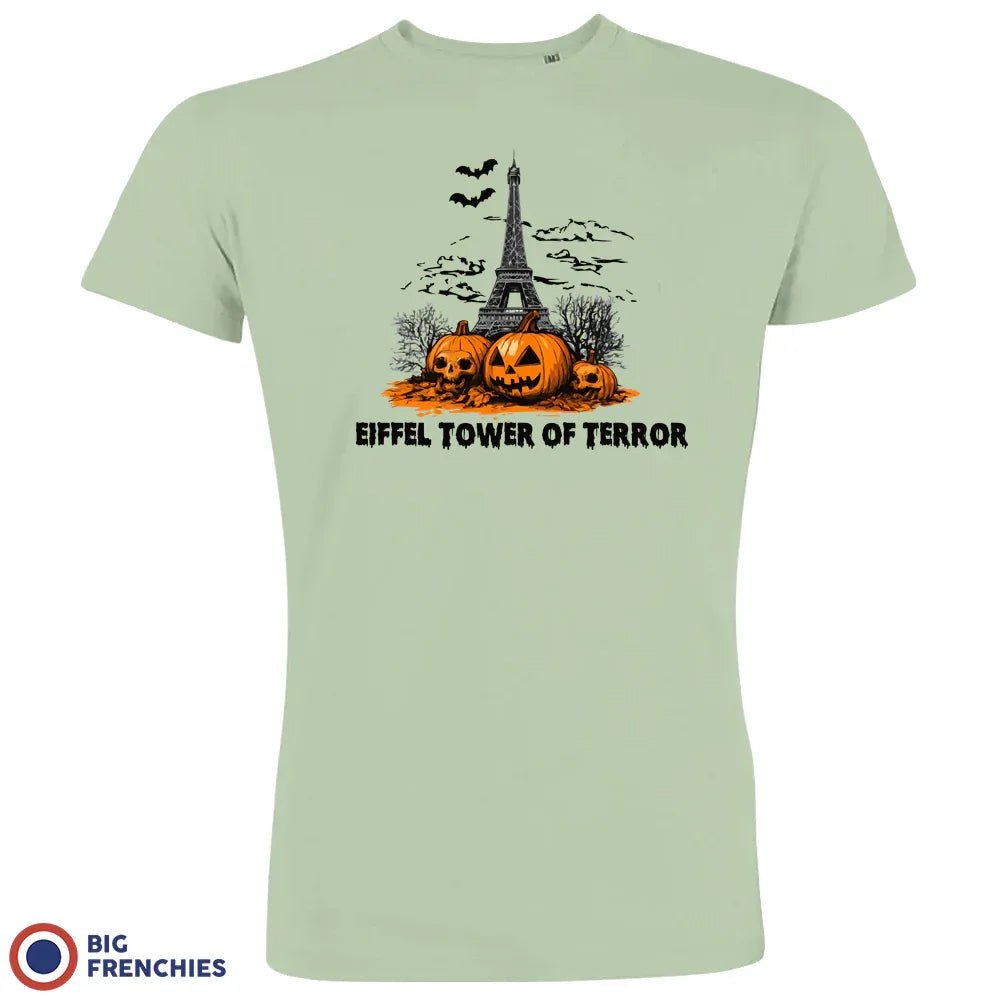 Eiffel Tower Of Terror Halloween Men's Organic Cotton Tee - Create Marketplace