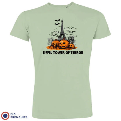Eiffel Tower Of Terror Halloween Men's Organic Cotton Tee - Create Marketplace