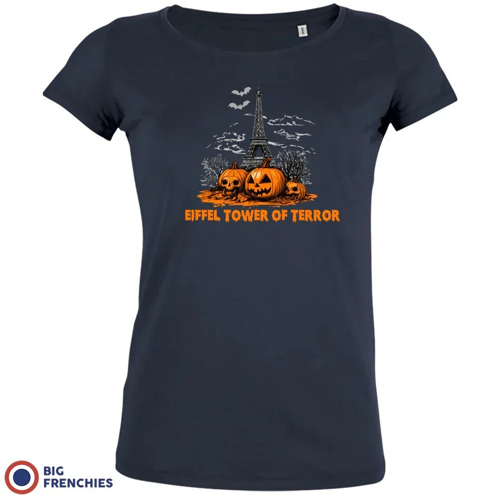 Eiffel Tower Of Terror Halloween Women's Organic Cotton Tee - Create Marketplace