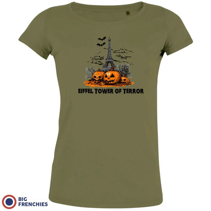 Eiffel Tower Of Terror Halloween Women's Organic Cotton Tee - Create Marketplace