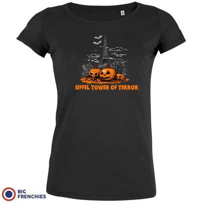 Eiffel Tower Of Terror Halloween Women's Organic Cotton Tee - Create Marketplace