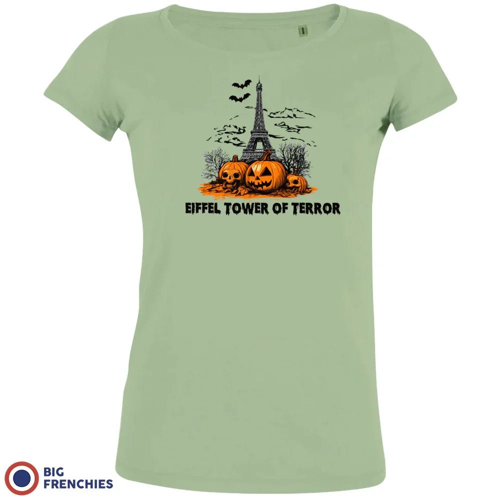 Eiffel Tower Of Terror Halloween Women's Organic Cotton Tee - Create Marketplace