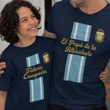 El Papá De La Albiceleste, Futuro Campeón Dad and Child Organic Cotton T-Shirts Family Set (Set of 2) - Create Marketplace
