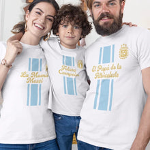 El Papá De La Albiceleste, La Mamá Messi, Futuro Campeón Dad Mom and Kid Matching Organic Cotton T-Shirts Family Set (Set of 3) - Create Marketplace