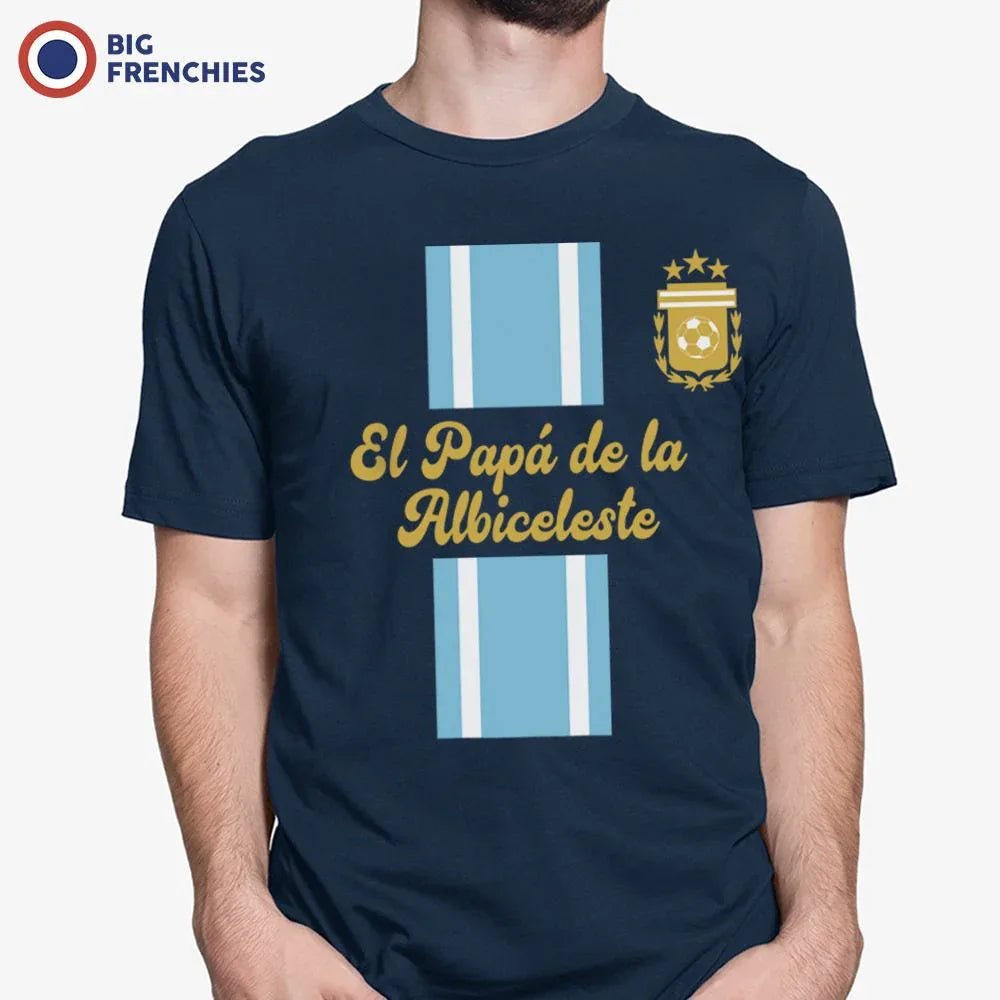 El Papá De La Albiceleste Soccer Men's Organic Cotton Tee - Create Marketplace